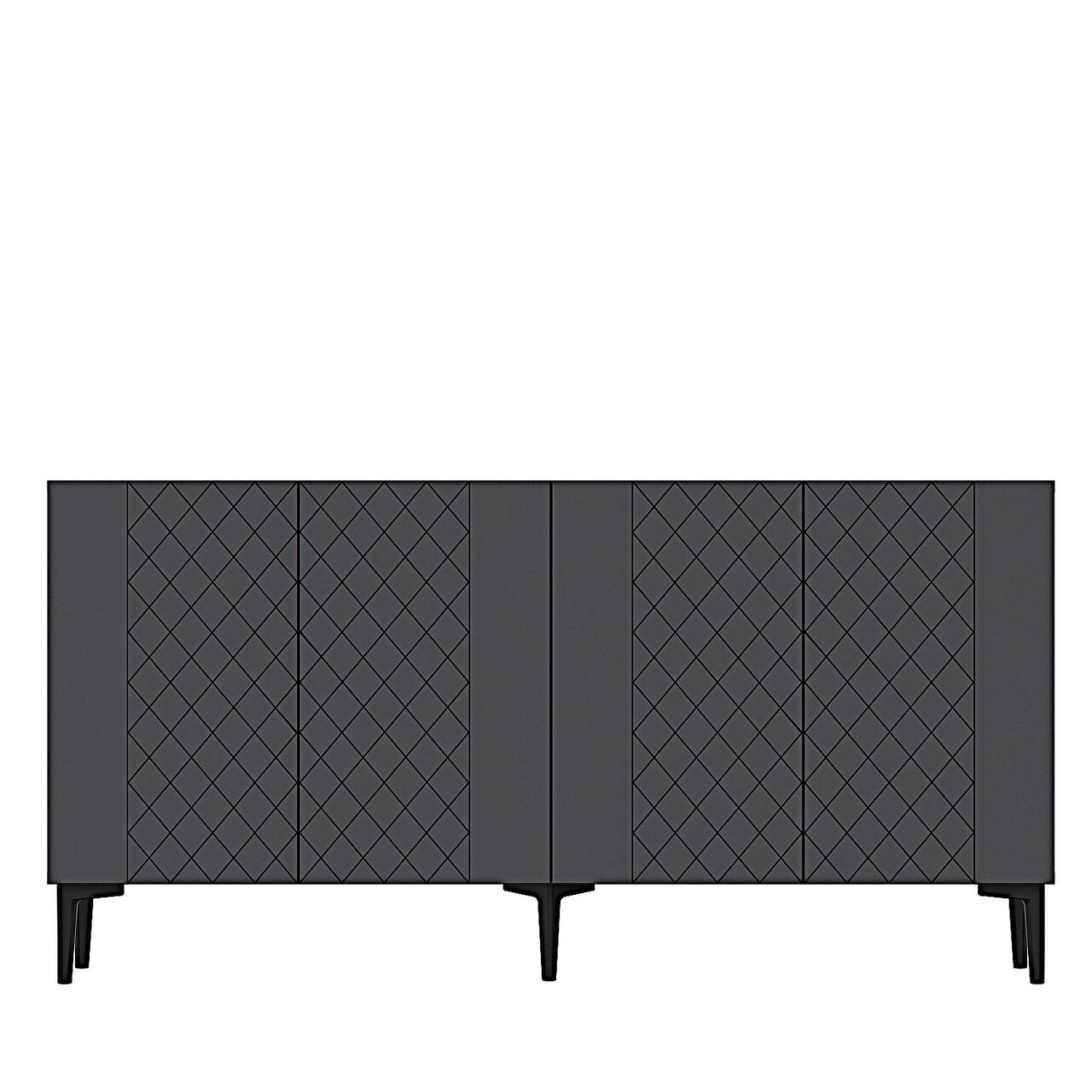 Consola, Hanah Home, Resso 150, 150x75x32 cm, Antracit - view 5