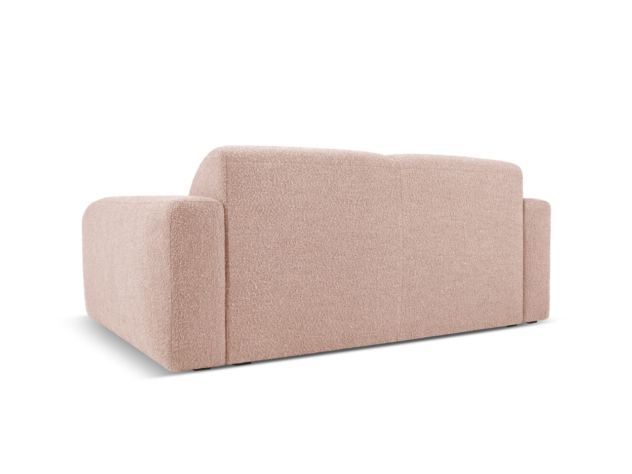 Canapea 2 locuri, Molino-101, Micadoni Home, 170x95x72 cm, tesatura boucle, roz pudra - 1 | YEO
