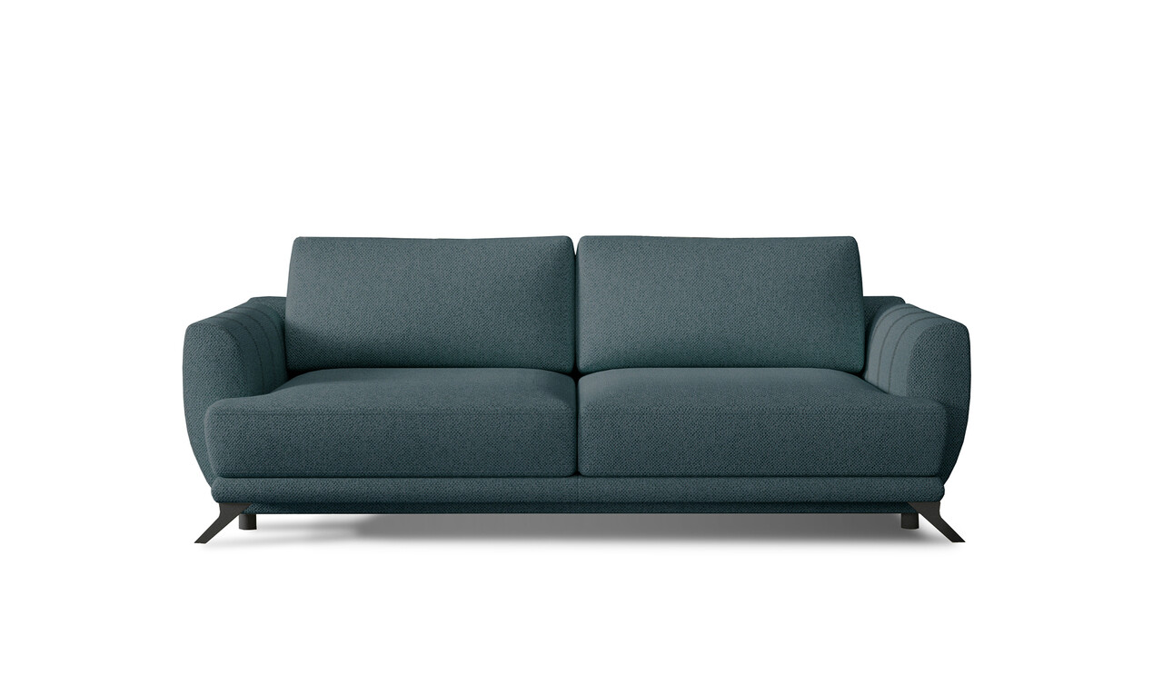 Canapea extensibila 3 locuri ELTAP, Meg03, Megis, 242x95x90 cm, lemn/poliester, albastru - 1 | YEO