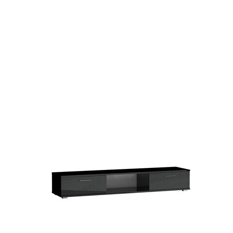 Comoda TV ADRK, Aridea, 176x40x28 cm, PAL laminat, negru