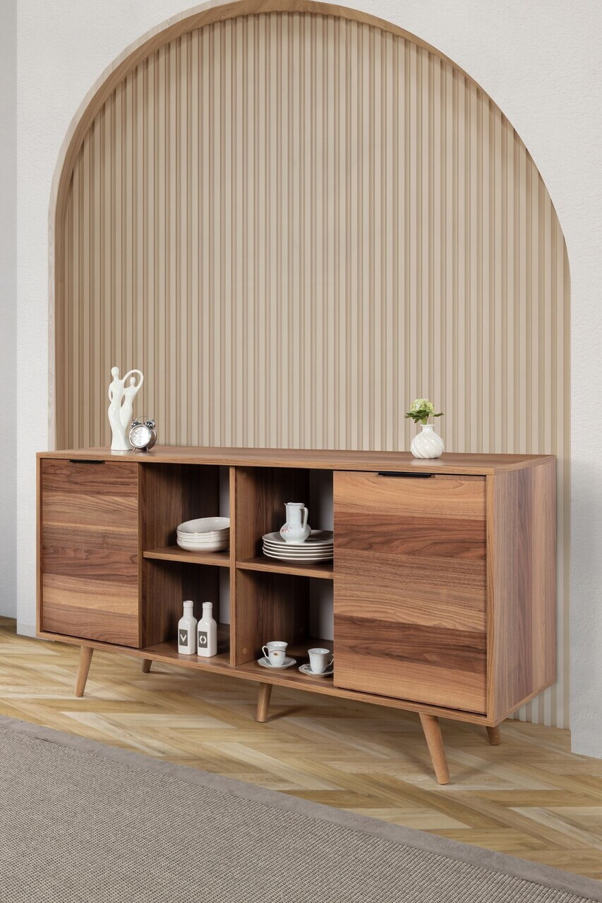 Consola, Hanah Home, Sina 4620, 160x82x44 cm, PAL, Maro — imaginea 3