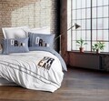 Lenjerie de pat dubla, Forever - Grey, Cotton Box, Bumbac Ranforce