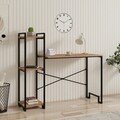 Birou, Puqa Design, Home, 45x120x108 cm, PAL, Pin Atlantic / Negru