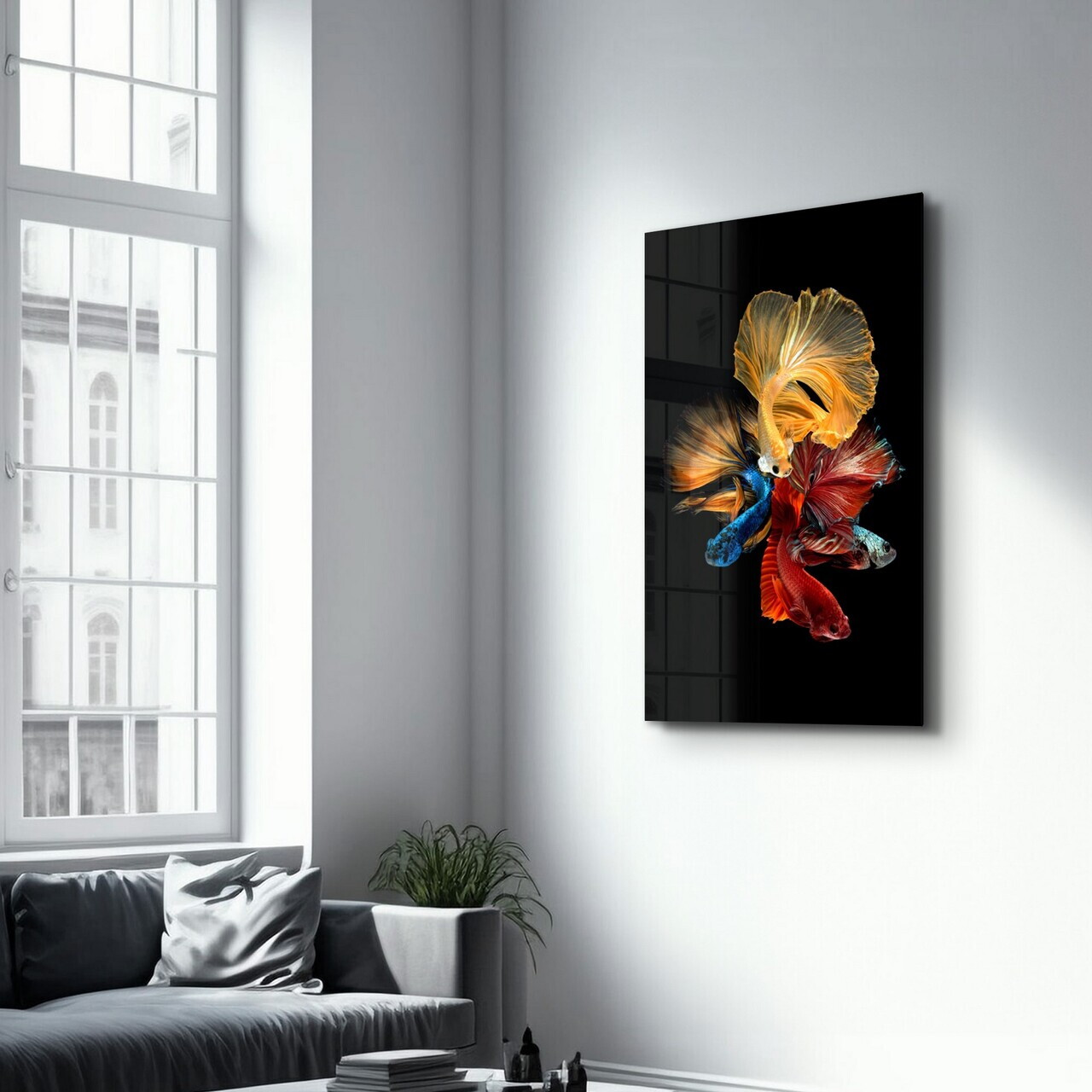 Tablou decorativ, OGLS-8090, Dimensiuni: 46 x 72 cm, Multicolor — imaginea 4