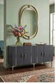 Consola, Hanah Home, Ilay 180, 180x75x32 cm, Antracit / Argintiu