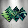 Set 4 tablouri decorative, 4MDF1030559632, MDF, Imprimat UV, Multicolor