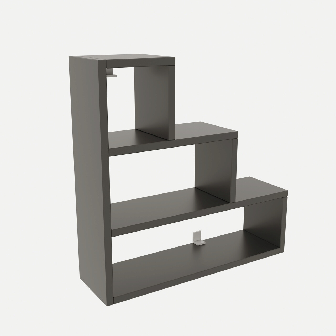 Raft de perete, Kalune Design, Piramit, 62x62x18 cm, Antracit - 1 | YEO