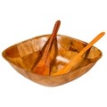 Set pentru servire 7 piese Square Dark, Creaciones Meng, 25 cm, MDF