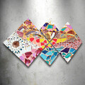 Set 4 tablouri decorative, 4MDF548881012, MDF, Imprimat UV, Multicolor