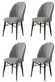 Set de scaune, Charlotte, Ritim, Metal, Gri/Maro
