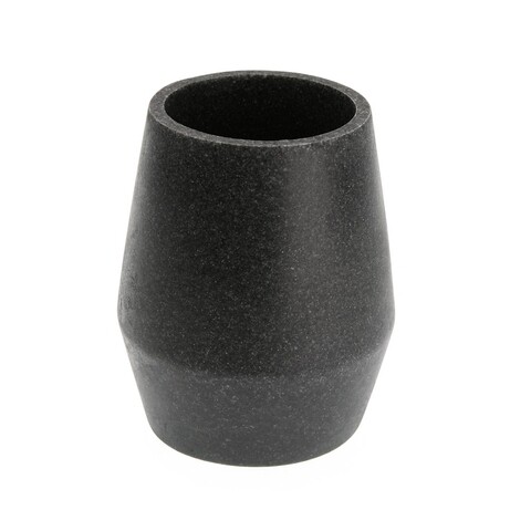 Suport periute si pasta de dinti darlena, versa, Ø8.5x10 cm, polirasina, gri