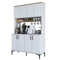 Dulap multifunctional, Rani, JE176, Alb/Maro