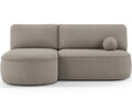 Coltar extensibil stanga 3 locuri ELTAP, LT-18SO, Livosa, 220x144x93 cm, lemn/poliester, bej inchis