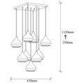 Candelabru, Opviq, Yildo - 6893, E27, 40W, metal