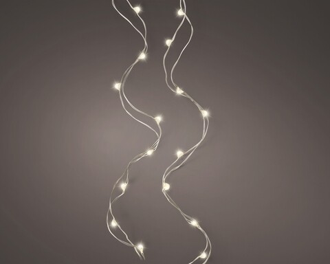 Instalatie Micro LED Stringlights, Lumineo, 495 cm, 100 LED-uri, lumina calda