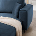 Coltar extensibil dreapta 4 locuri ELTAP, RT-40NU, Dalia, 289x190x95 cm, lemn/poliester, albastru inchis
