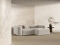 Coltar dreapta 2 locuri, Bergamo, Cosmopolitan Design, 244x152x70 cm, tesatura structurata, bej