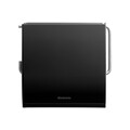 Suport hartie igienica, Brabantia, ReNew, 13.2x1.7x12.3 cm, otel, negru mat