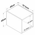Dulap pentru haine, Hanah Home, BA270, 45x45x57.5 cm, Gresie