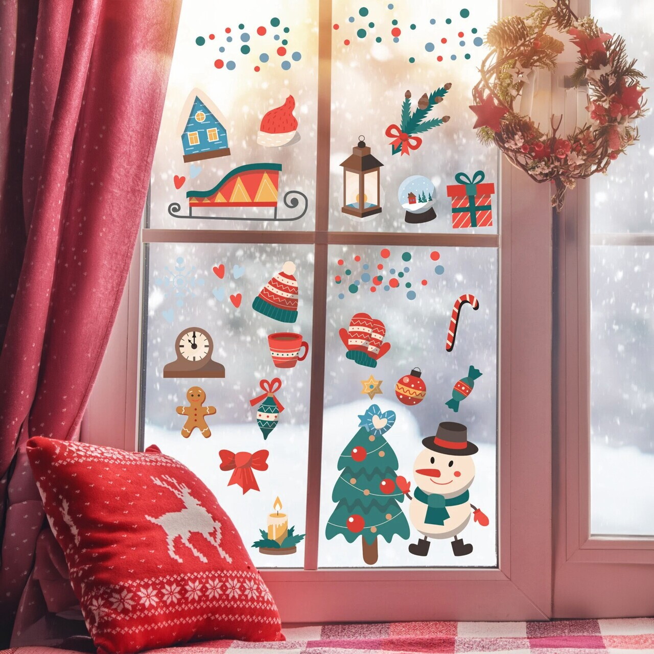 Sticker decorativ, 309011, 30 x 50 cm, Multicolor