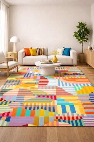 Covor, DC-2003-09, 80x200 cm, Poliester, Multicolor