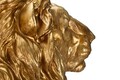 Statueta decorativa, Lion, Mauro Ferretti, 67 x 36.5 x 80 cm, polirasina, auriu
