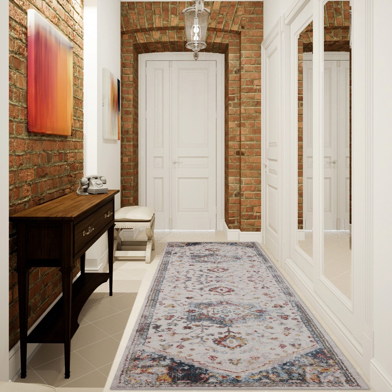 Covor, G6002 , 80x300 cm, Polipropilena, Multicolor - 1 | YEO