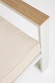 Set mobilier pentru gradina/terasa 4 piese Leandro, Bizzotto, aluminiu/poliester impermeabil, alb/bej