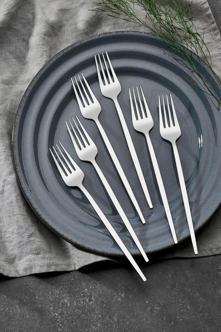 Set tacamuri, Hermia, 207PLM1105, Furculiță de masă: 21 x 1,4 cm (6 bucăți), Crom - imagine 5