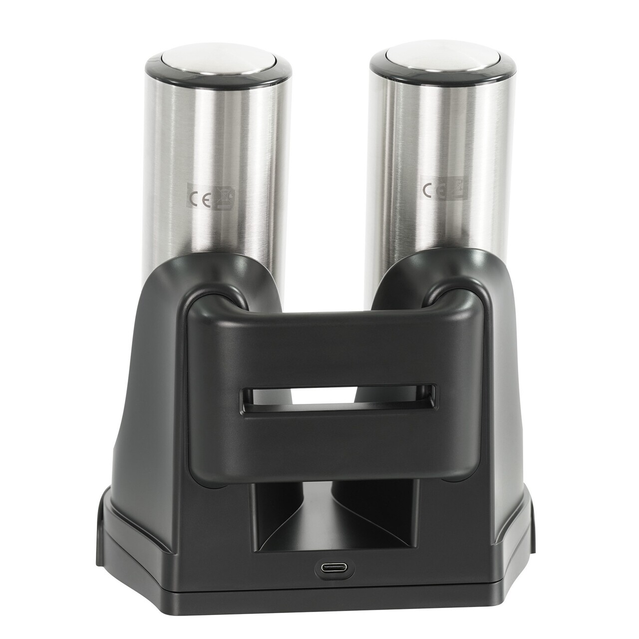 Set 2 rasnite electrice pentru sare si piper, cu baza de incarcare - Zokura - imagine 5