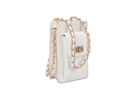 Geanta, Lucky Bees, 305 White, piele ecologica, alb
