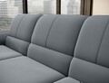 Coltar extensibil dreapta 3 locuri ELTAP, RT-04VE, Siber, 270x186x93 cm, lemn/poliester, gri deschis