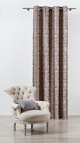 Draperie Mendola Interior, Manhattan, 140×245 cm, poliester, maro 140x245
