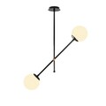 Lustra, Opviq, 892OPV1931, Metal, Alb/Negru