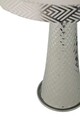 Lampa de masa Tower, Mauro Ferretti, 1 x E27, 40W, 30x30x54 cm, fier, argintiu/alb