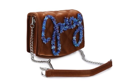 Geanta juicy couture 384, 18x6x15 cm, piele ecologica, camel