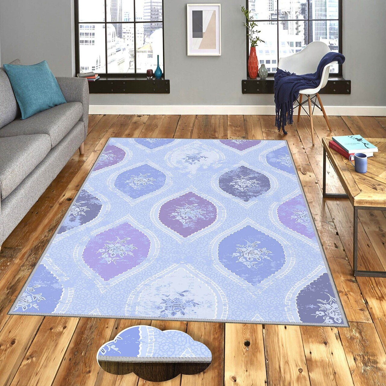 Covor Eexfab1146-1 140x220 cm Poliester Multicolor