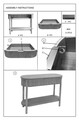 Consola Gothenburg, Mauro Ferretti, 110x40x80 cm, lemn de brad/MDF/fier, maro