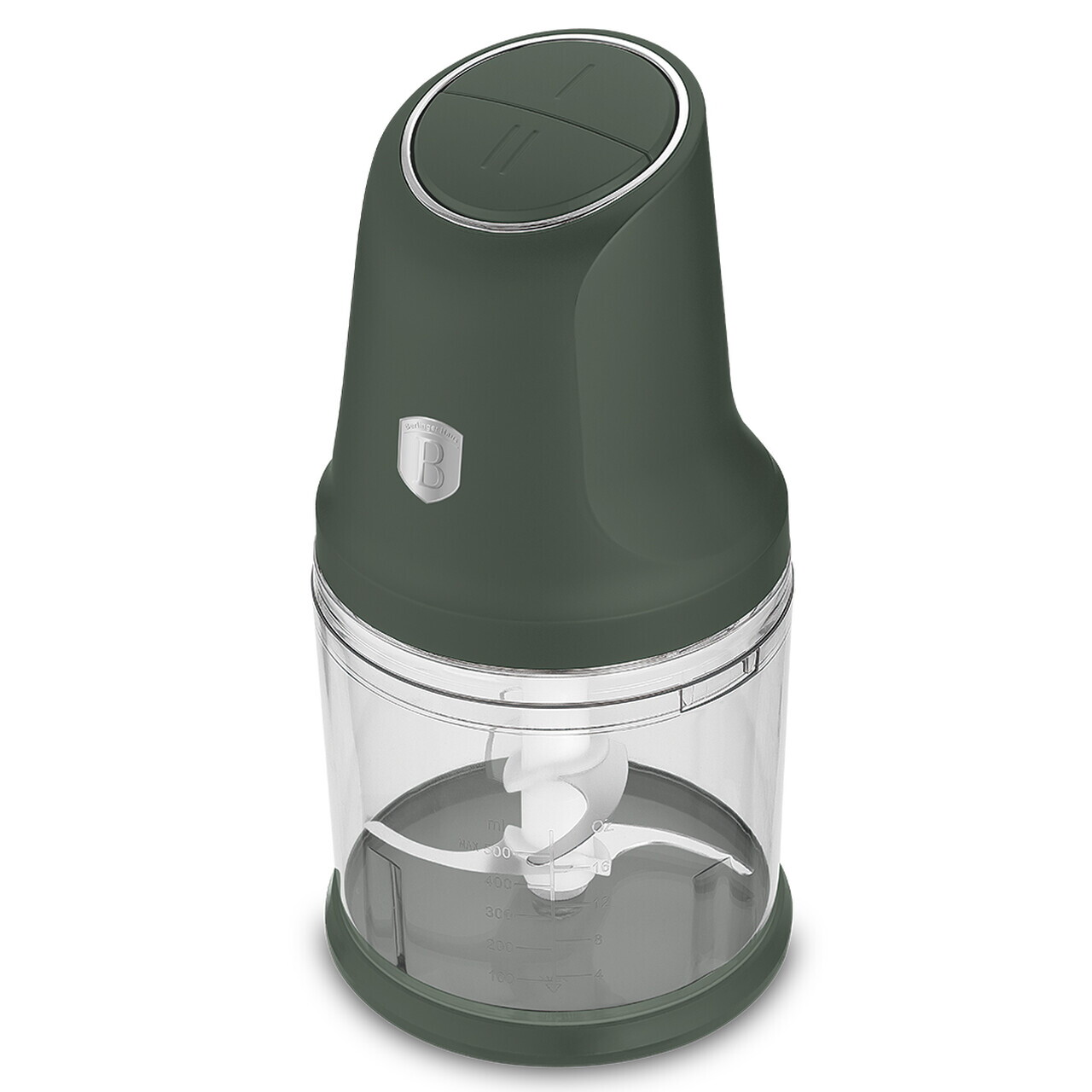 Tocator 2 in 1 Berlinger Haus, Matte Green, 1 L, inox/plastic, verde mat/transparent - imagine 2