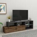 Comoda TV, Arnetti, Duru, PAL, Nuc deschis / Antracit