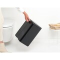 Cos de rufe, Brabantia, Bo Small, 12 L, 23x29.5x37.5 cm, otel, negru mat