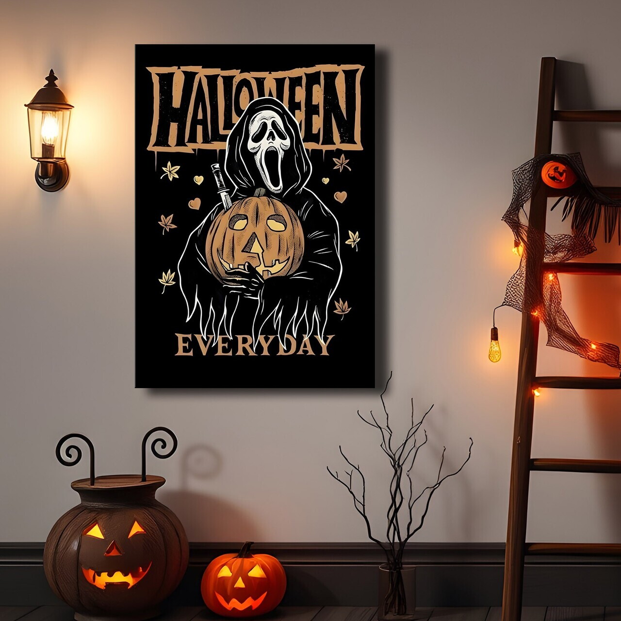 Tablou decorativ, 70100HALC-011, Material: Pânză de poliester, Multicolor — imaginea 2