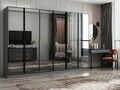 Dulap pentru haine, Hanah Home, Nisa, 270x210x52 cm, Antracit