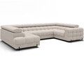 Coltar extensibil stanga 3 locuri ELTAP, LT-20BAF, Fectory, 346x205x93 cm, lemn/poliester, bej deschis