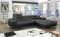 Coltar extensibil dreapta 4 locuri ELTAP, Armd-06, Armando, 289x203x85 cm, lemn/poliester, gri deschis/negru