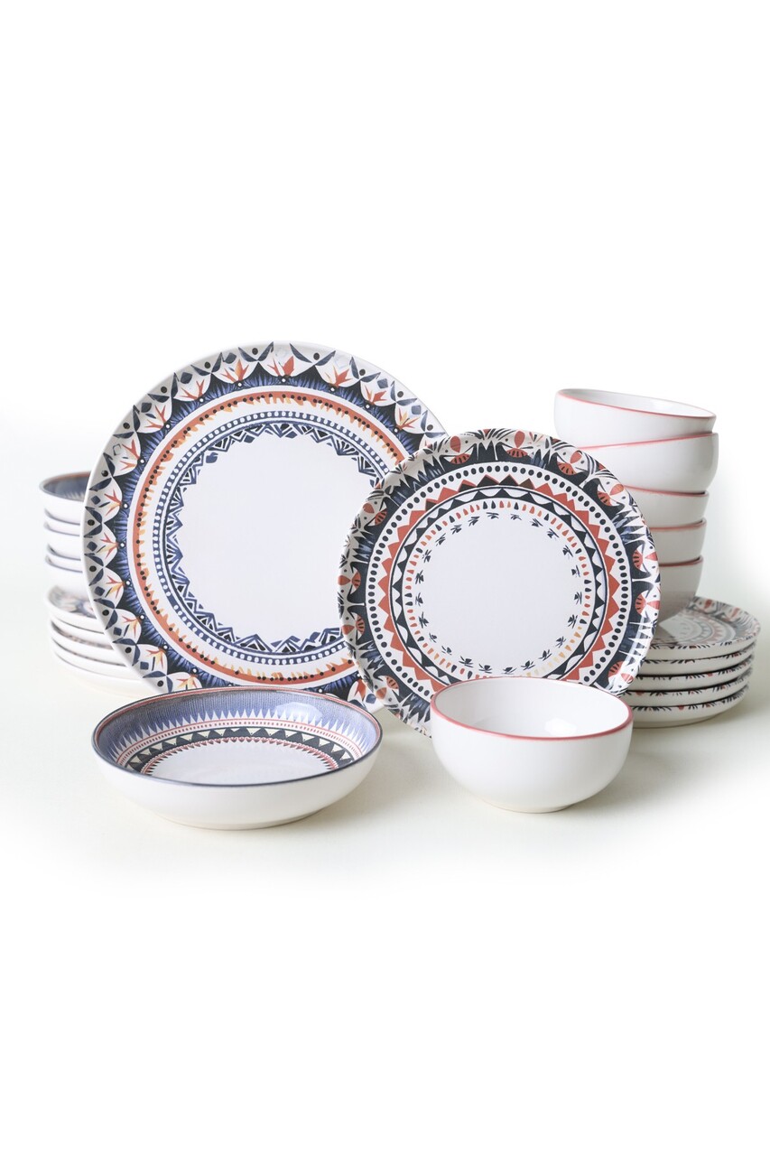 Set de cină din ceramică (24 bucăți), L'essentiel Maison, 275KRM2335, Antibacterian, Alb - view 5