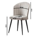 Set scaune 2 piese, Beckley, Rubi, MDF , Galben/Negru