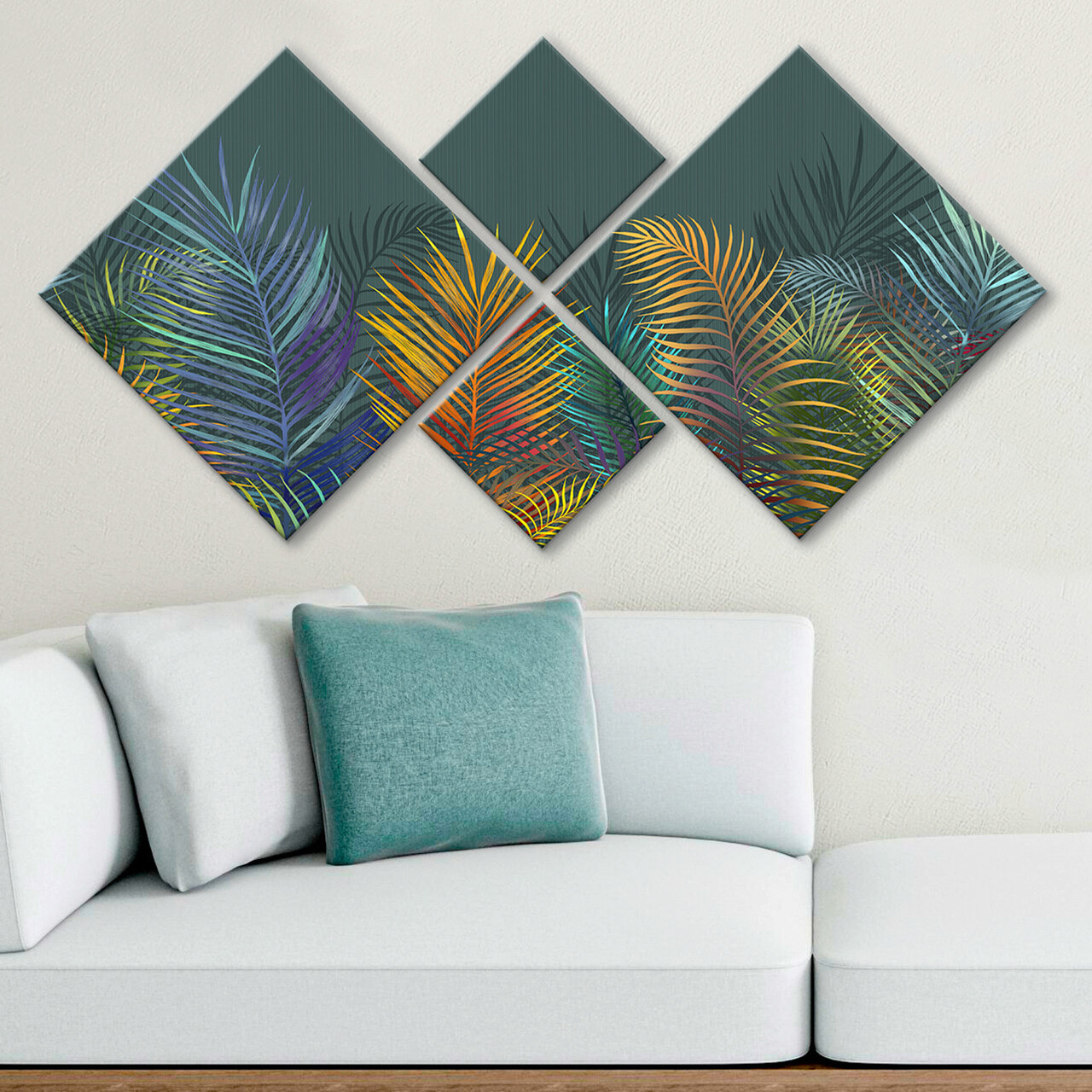 Set 4 tablouri decorative, 4MDF1428526271, MDF, Imprimat UV, Multicolor