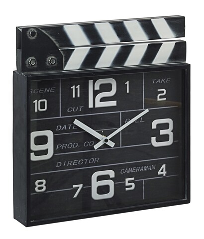 Ceas de perete charles ciak, bizzotto, 33x5x34 cm, otel