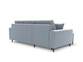 Coltar extensibil reversibil 4 locuri, Moghan, Micadoni Home, BL, 241x145x88 cm, catifea, albastru deschis